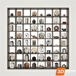 Tea Set 3D Model